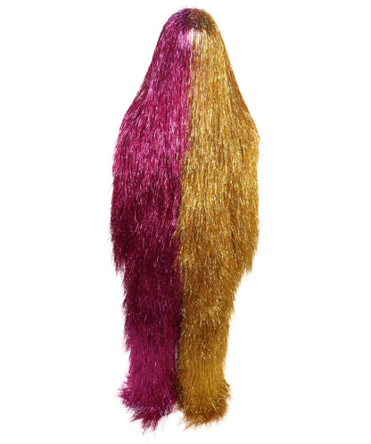 HPO Teen Extreme Hairy Two Part Costume Bundle & Mask Set - Full-Body Hair Suit Extra-Long Costume Wig for Halloween, Cosplay & Parties - Multiple Color Options