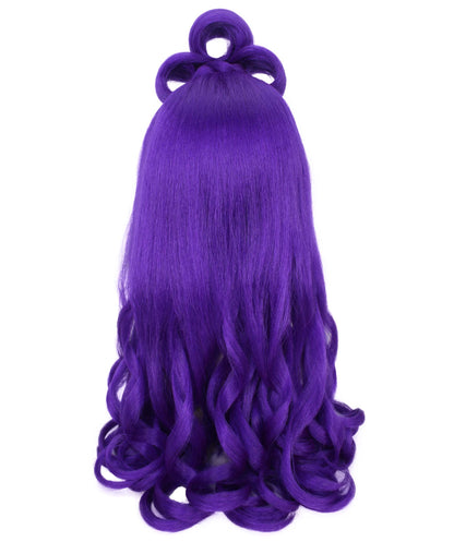 HPO Women's Long Curl Wig with Ring , Multiple Color Options , Flame-retardant Synthetic Fiber