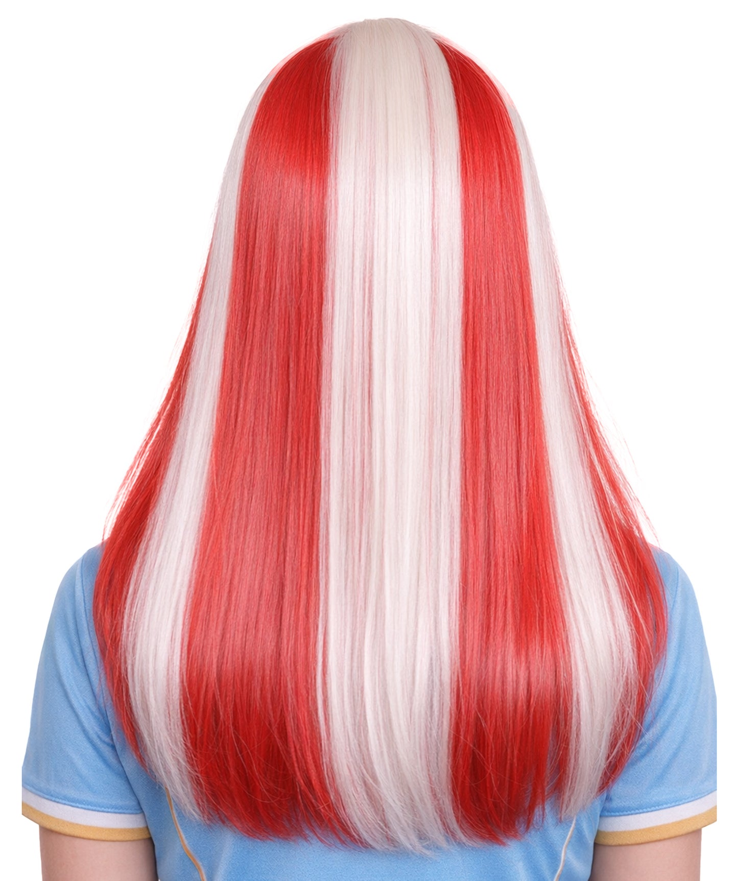 Denmark Flag Sport Party Long Bob Wig | National Pride Fancy  Halloween Wig | Premium Breathable Capless Cap