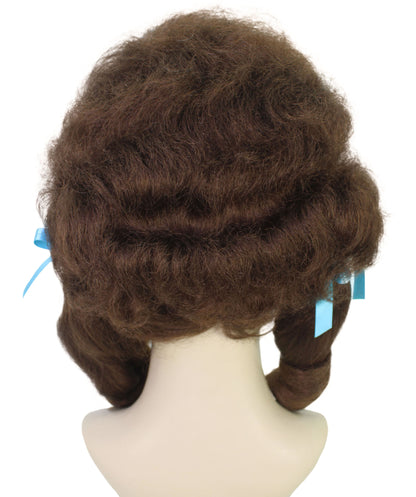 HPO Women’s Classic Elly May Clamped Multiple Wig With Two Blue Hair Ribbons