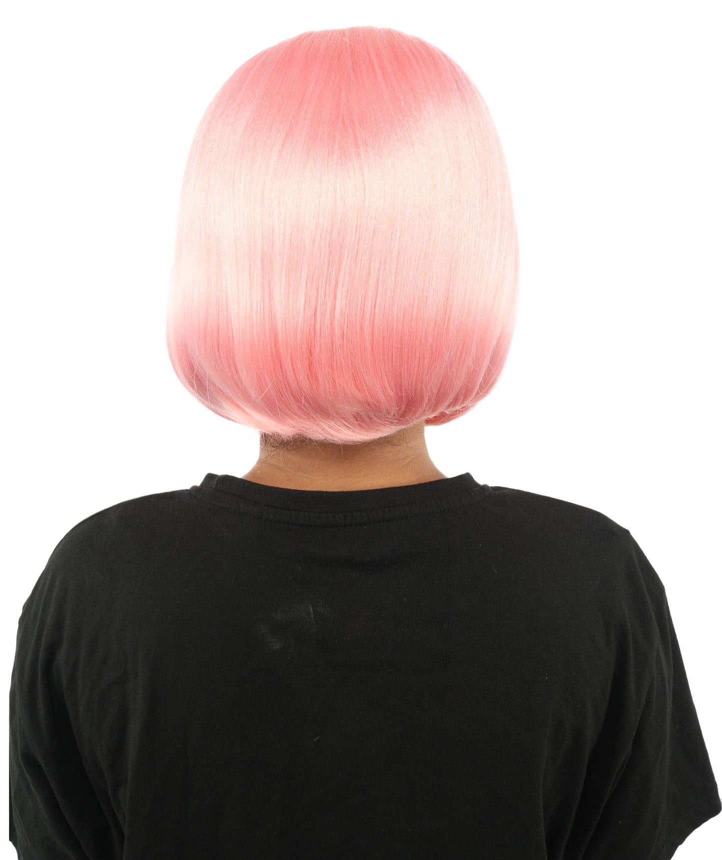 Adult Women's Two-Tone Bob Wig | Multiple Color Options | Short Straight Blunt Cut Inspired by American Pop Artist Look | Natural Hairline for Halloween and Cosplay