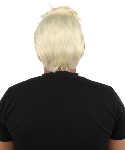 HPO Men’s Dark Brown Wig | Messy, Textured Look for Casual, Fun Styles | Ideal for Halloween, Cosplay and Themed Parties
