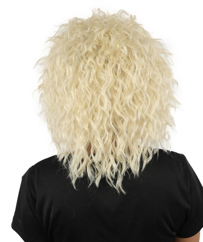 HPO Adult Women’s 15-Inch Curly Wig | Multiple Color Options | Wavy Voluminous Style | Idal for Costume, Cosplay, and Themed Events