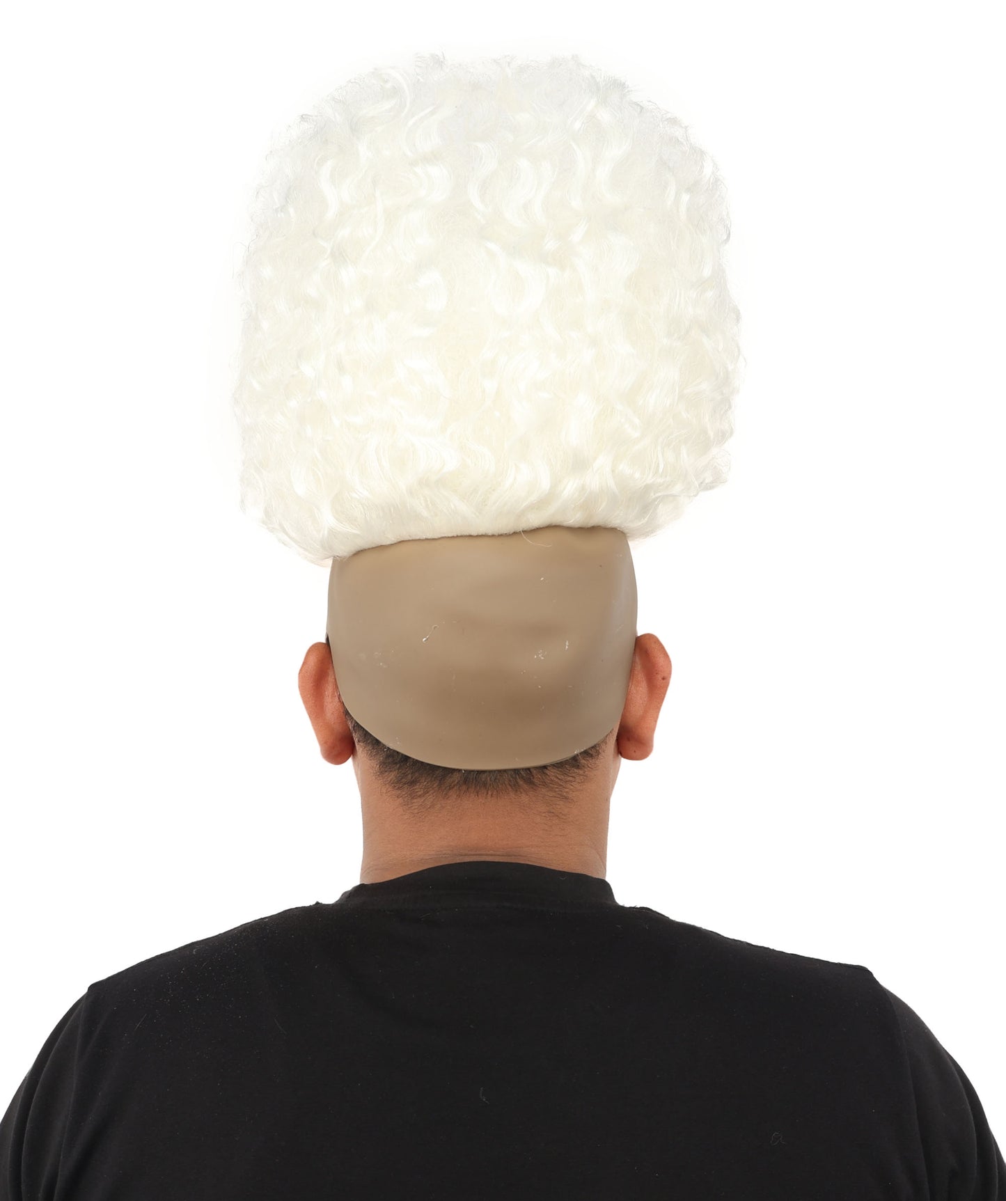 HPO Men’s Tall Afro Wig | Multicolor Options | Animated Scientist Style Hair | Funny Hairpiece with Bouncy Curls and Capless Cap | Retro Nerd Look for Parties, Shows & Halloween