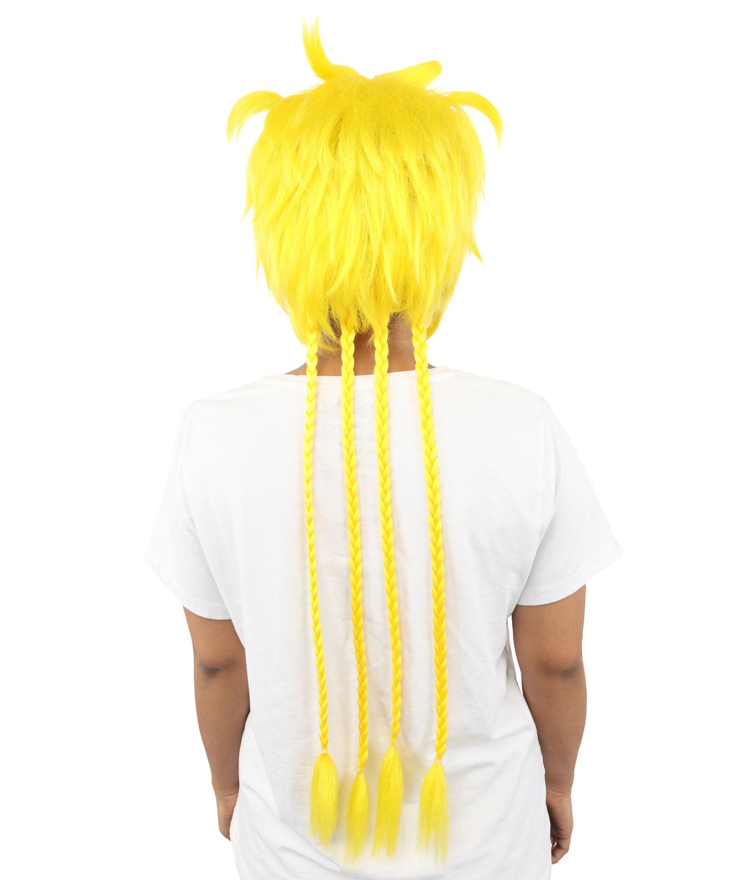 HPO Adult Women's Animal Ear Braided Wig | Multiple Color Options | Synthetic fiber, short bob with sculpted ears and long micro-braids, breathable base | Party, Halloween, theater, drag, performance, costume events