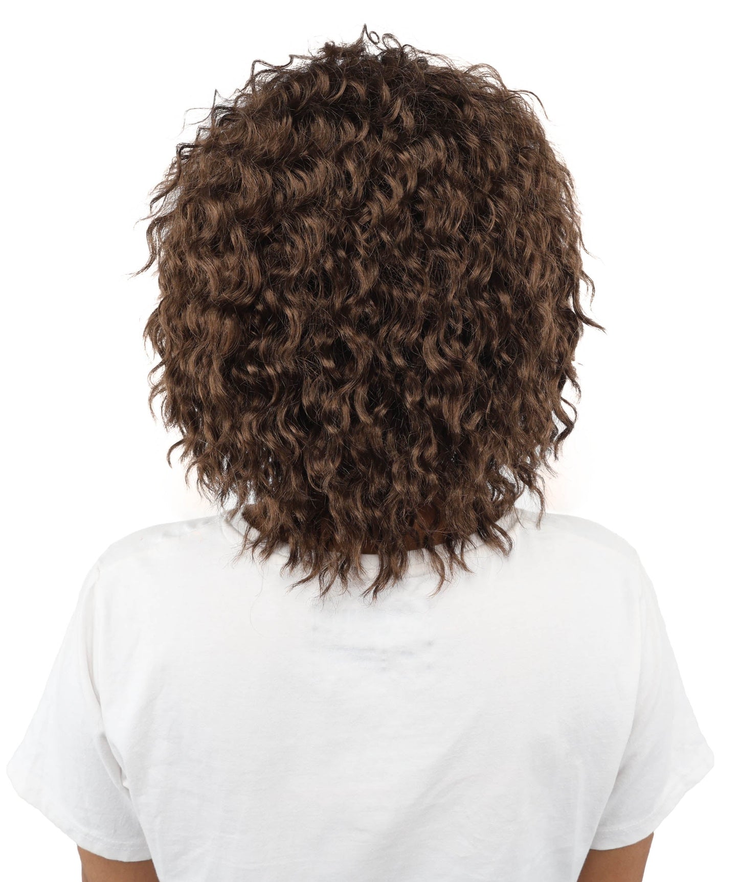 HPO Adult Women's Messy Teased Spiky Multicolor Wig | Curly Two-tone vibrant hue, create of synthetic fiber, extreme textured volume, breathable capless base | Party, Halloween, theater, drag, performance, costume events