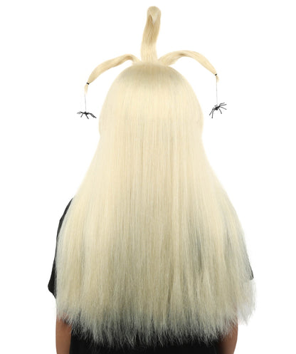 HPO Adult Women's Spider Gothic Sculpted Wig | Multiple Color Options, create of synthetic fiber, architectural spider-leg loops with blunt bangs, breathable base | Party, Halloween, theater, drag, performance, costume events