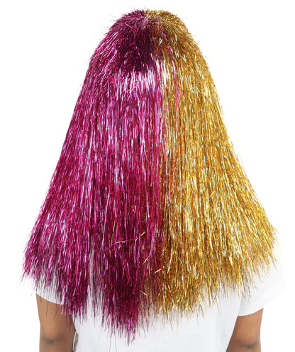 HPO Teen Extreme Hairy Two Part Costume Bundle & Mask Set - Full-Body Hair Suit Extra-Long Costume Wig for Halloween, Cosplay & Parties - Multiple Color Options