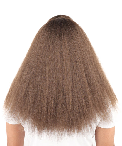 HPO Unisex Extreme Hairy Person Costume, Mask and Bundle - Full-Body Hair Suit Extra-Long Ash Brown Costume Wig for Halloween, Cosplay & Parties