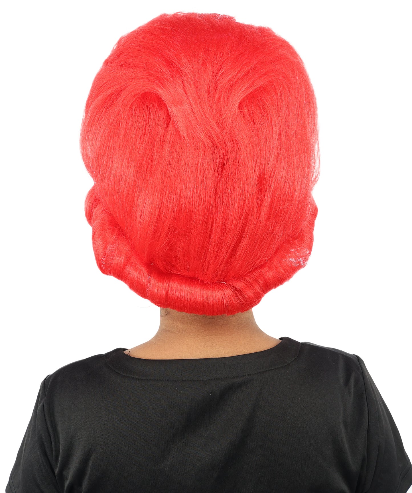HPO Women's Voluminous Golden Blonde Grandma Wig | Medium Puffy Afro Style with Silver Texture, Synthetic Fiber & Adjustable Fit | Halloween, 100th Day of School, Theater & Funny Costume