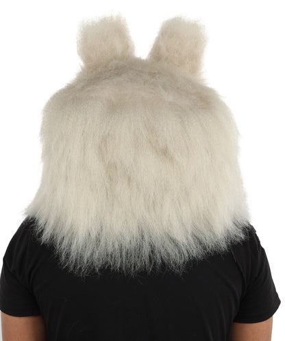 HPO Men’s Grey Animal Costume Bundle & Mask Set | Fluffy Creature Outfit & Hair for Cosplay & Roleplay | Plush Character  Costumes for Parties, Photo Shoots & Themed Events