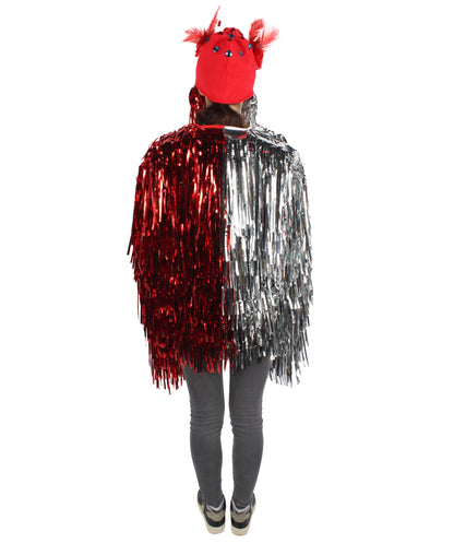 Adult Unisex DJ Tinsel Costume| Multiple Color Options