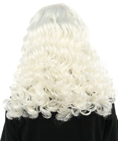 HPO Adult Women’s 16-Inch Medium Wig with Soft Curls | Multiple Color Options | Ideal for Cosplay, and Themed Events | Elegant, Versatile Hairpiece for Various Looks