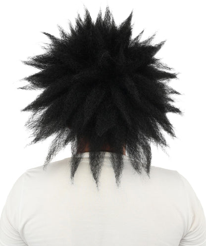 Men's Spiky Clown Theatrical Wig | Multicolor Options | Create of synthetic fiber, massive spiky volume, integrated forehead piece | Party, Halloween, theater, drag, performance, costume events