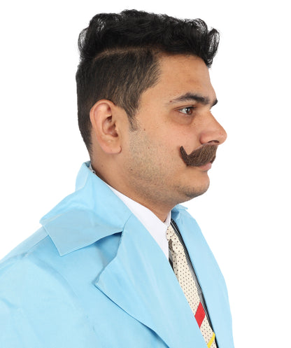 HPO  Men's Fake Imperial Human Hair Mustache | Multiple Color Options