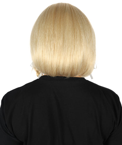HPO Women's Sabrina Carpenter-Inspired Braids Blonde Wigs and Halloween Themed Parties, Long Synthetic Hair with Adjustable Cap for Comfort  Style
