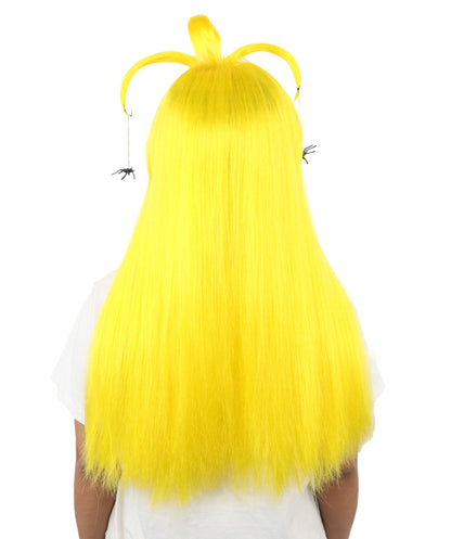 HPO Adult Women's Spider Gothic Sculpted Wig | Multiple Color Options, create of synthetic fiber, architectural spider-leg loops with blunt bangs, breathable base | Party, Halloween, theater, drag, performance, costume events