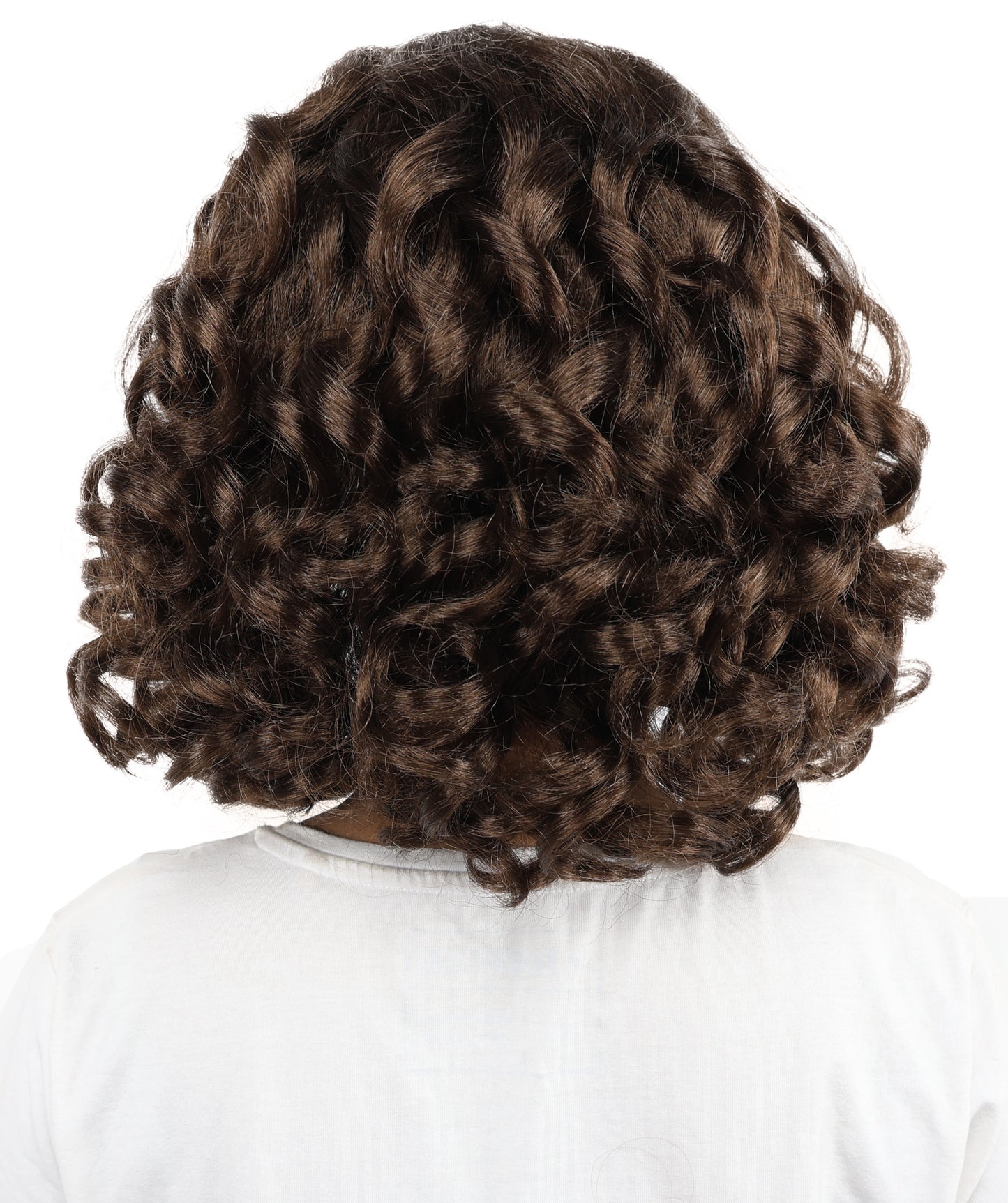 HPO Women’s Animated Character 12 Inch Curly Bob Wig with Red Headband | Flame Resistant Synthetic Fiber | Ideal for Halloween and Cosplay