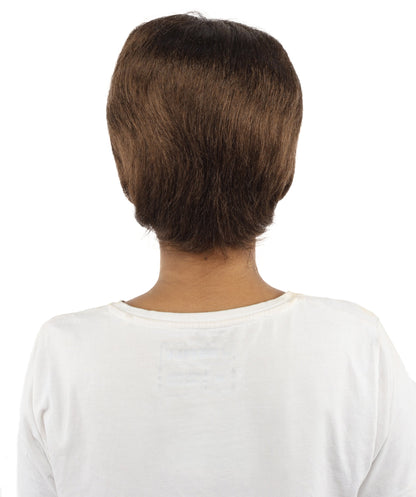 HPO Adult Women’s 10-Inch Short Wig | Multiple Color Options | Celebrity Hairpiece for Costume, Cosplay, and Themed Parties | Sleek and Modern Hairpiece for Versatile Looks