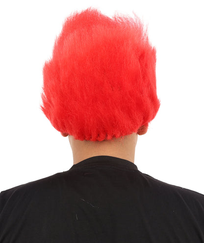 Hades God of Death |Multiple Color Fake Flame Spikes | Premium Halloween Wig