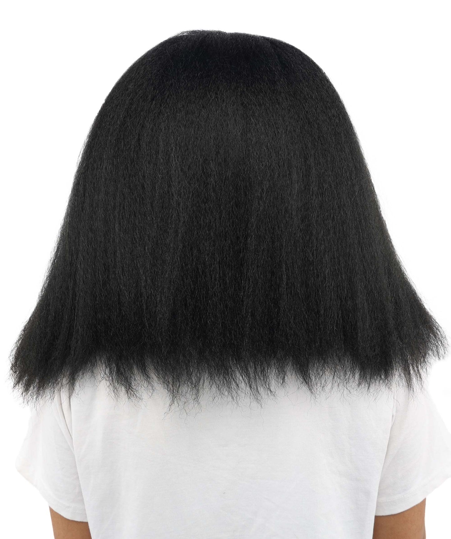 HPO Adult Women's Long Rounded Cartoon Hair Wig | Multiple Color Options | Bubble Bob, Deep Side Part, Heat Friendly Synthetic Strands & Breathable Net | Fancy Dress, Stage Show, Animated Character Events, Halloween & Festival