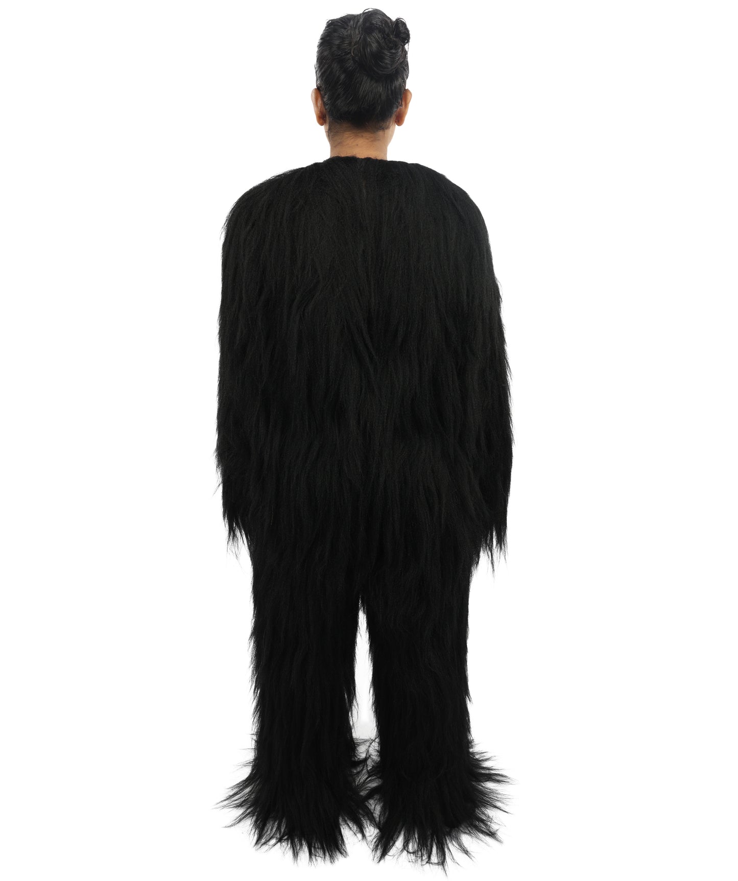 HPO Teen Extreme Hairy Person Costume Bundle & Mask Set - Full-Body Hair Suit Extra-Long Costume Wig for Halloween, Cosplay & Parties - Multiple Color Options