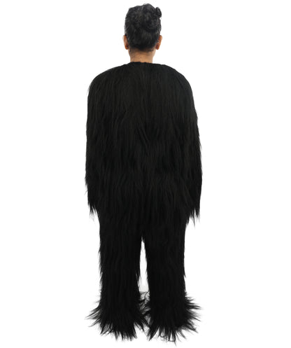 HPO Teen Extreme Hairy Person Costume Bundle & Mask Set - Full-Body Hair Suit Extra-Long Costume Wig for Halloween, Cosplay & Parties - Multiple Color Options