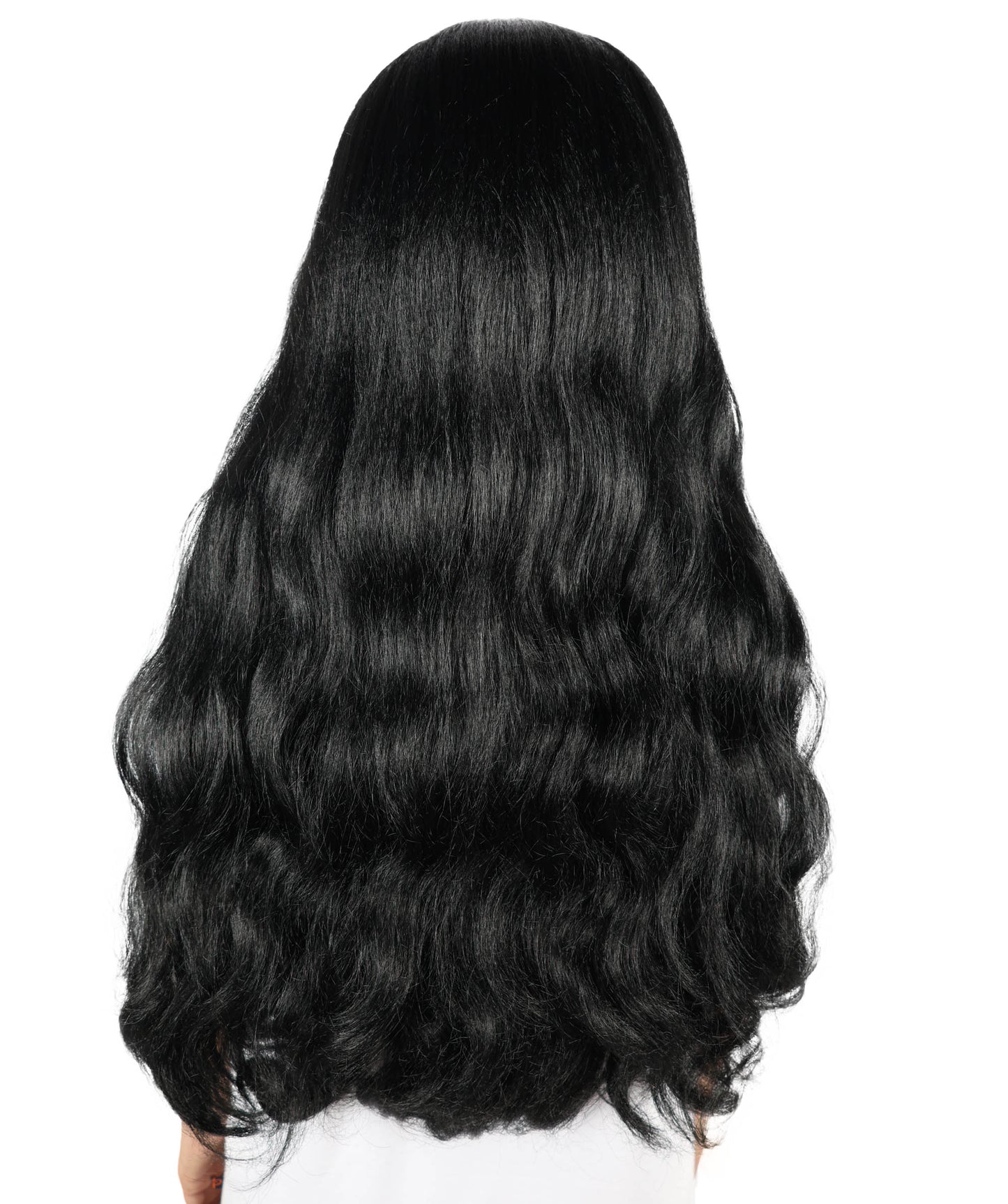 Celine Fantasy Warrior Wig | Extra Long Layered Black Hairpiece with Side Bangs | Cosplay, Halloween, Party & Stage-Ready Costume Wig