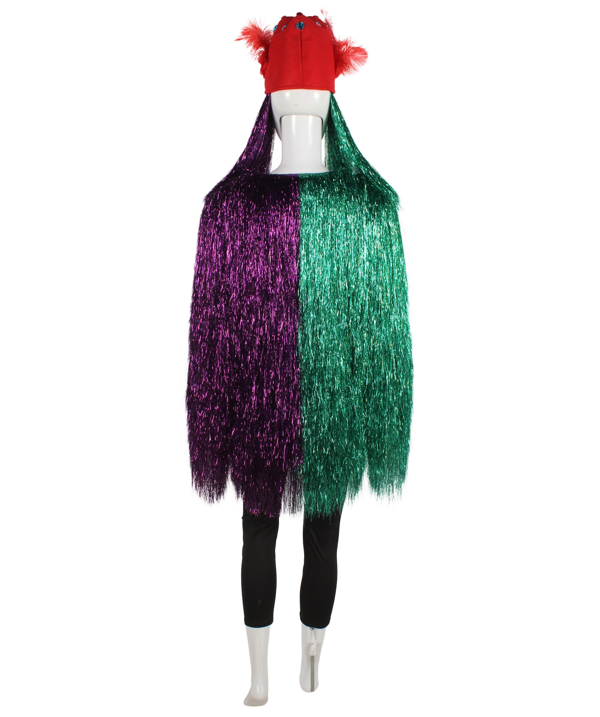 Green/Purple Tinsel Costume