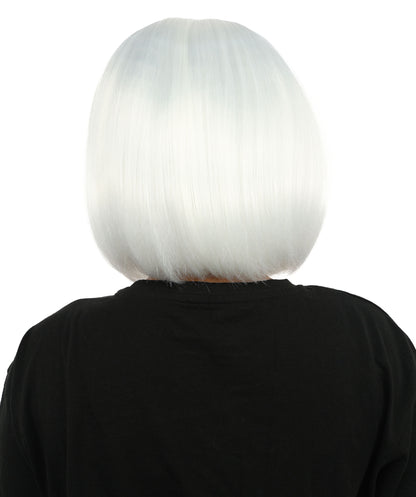 Adult Women’s Medium Bob Wig with Bangs – Layered Hairstyle with Soft Synthetic Fibers & Smooth Texture With Standard Cap | Stylish Hairpiece for Cosplay, Parties & Photo Shoots | Multicolor Options