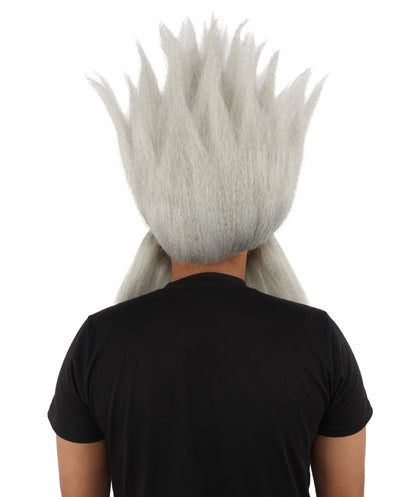 Wild Man Wig Beard & Mustache Set | Voluminous Multicolor Options Messy Hair with Matching Facial Hair, Synthetic Fiber & Breathable Cap | Halloween, Jungle Roleplay, Theater, Carnival & Costume Party