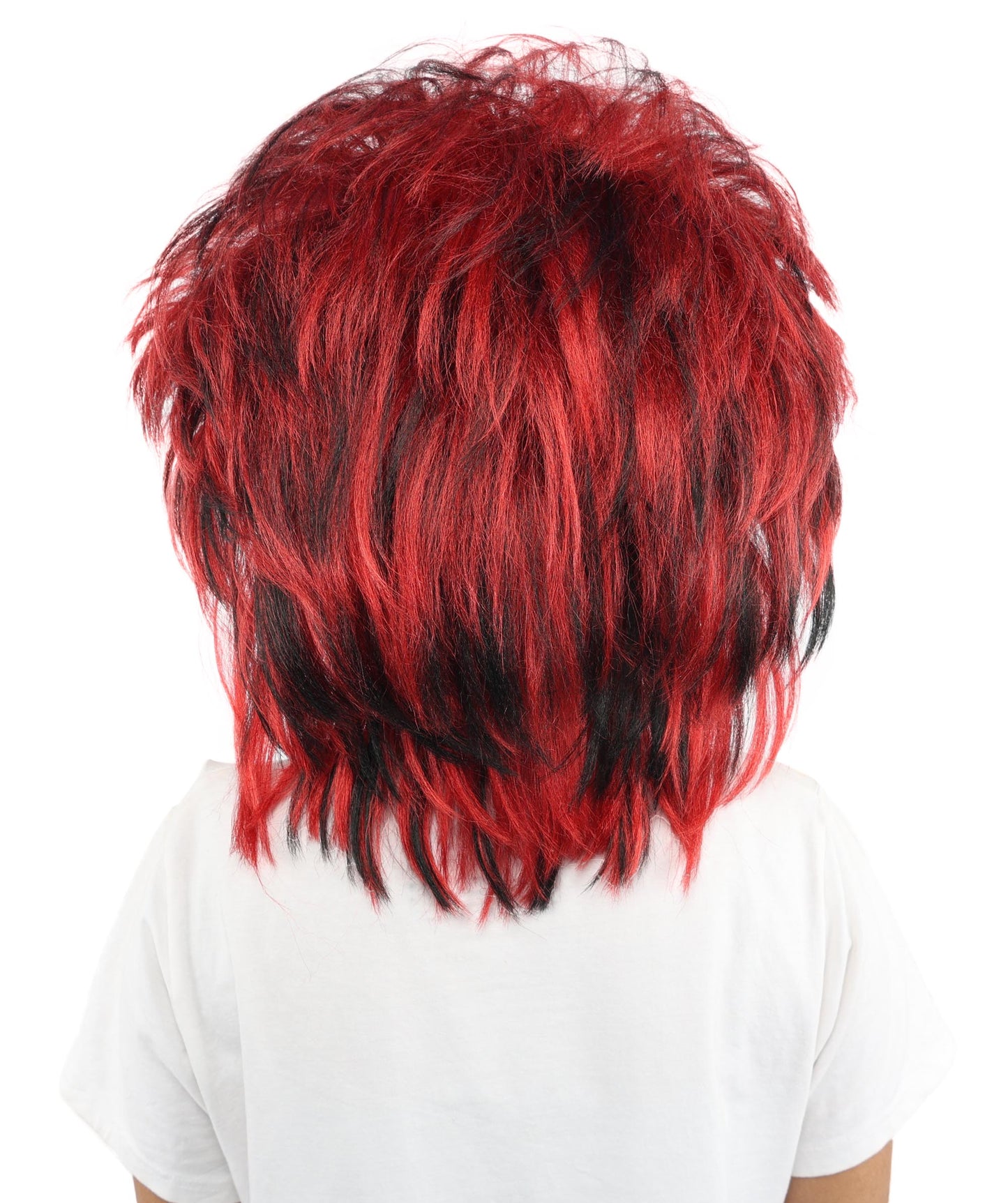 Adult Short Straight 80s Spiky Wig | Retro Punk Style Hairpiece with Breathable Cap | Ideal for Rock-Theme Parties, Cosplay & Halloween Events