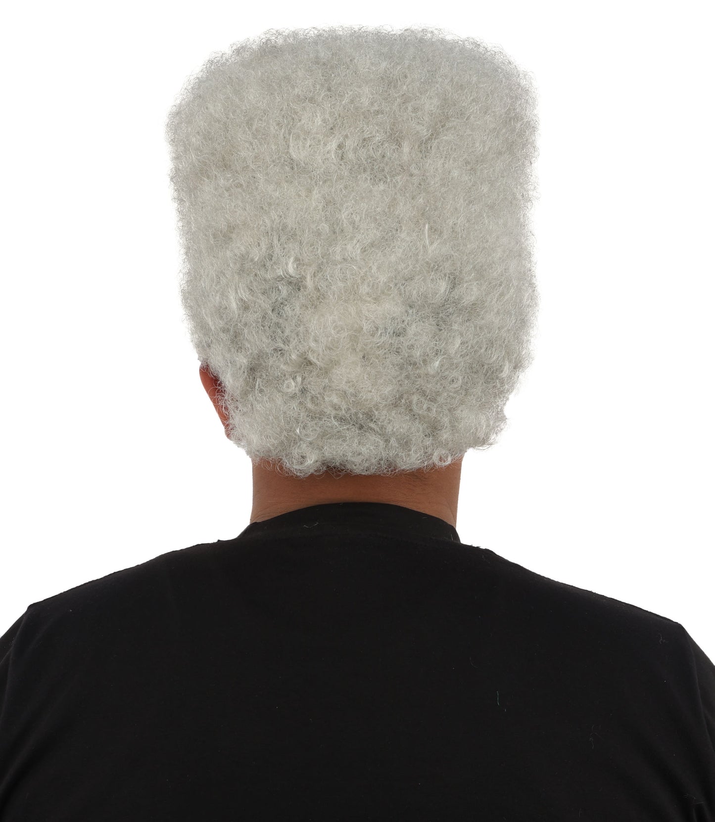 HPO Men’s Movie Character High Top Flat Brown Wig – Flame-retardant Synthetic Fiber | Retro Cosplay Hair for Halloween Party & Cosplay