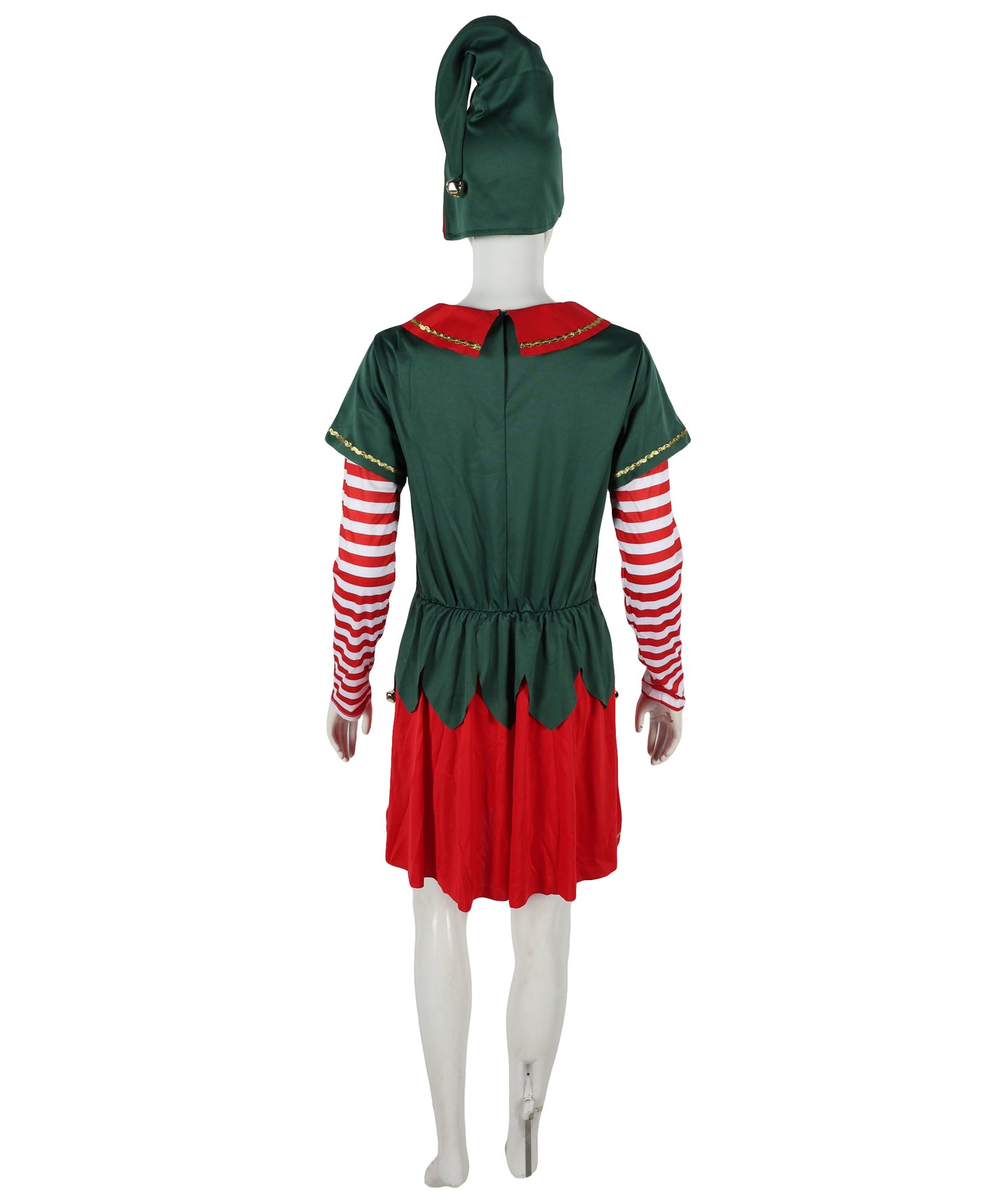HPO Adult & Teen Women’s Inflatable Elf Costume | Red & Green Christmas Outfit | Holiday Party, Cosplay & Themed Event Costume