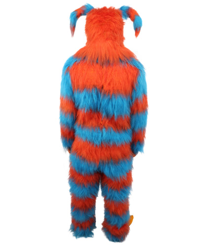 HPO Monster Bundle Costume & Mask Set – 74 Inch Full Body Fur Suit with Head Mask | Ideal for Cosplay & Halloween