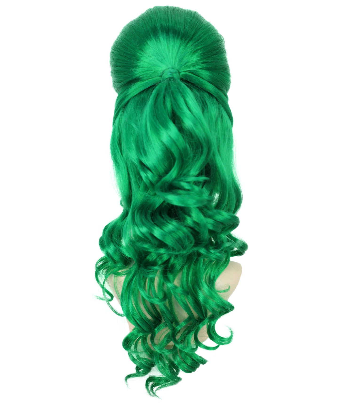 HPO Women's Class 60's Brown Half Updo Wig with Ponytail | Halloween  Wig | Flame-retardant Synthetic Fiber