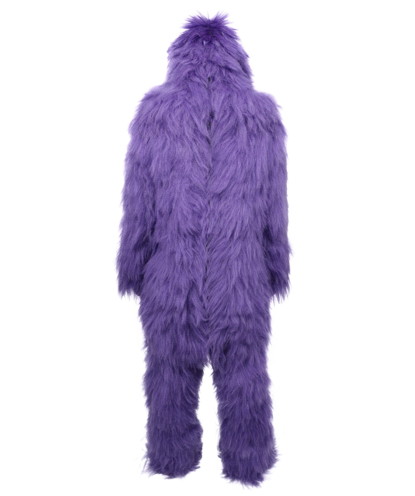 Adult Full Purple Monster Fur Bundle Costume & Mask Set | Body Suit with Head Mask | Ideal for Halloween, Cosplay and Parties