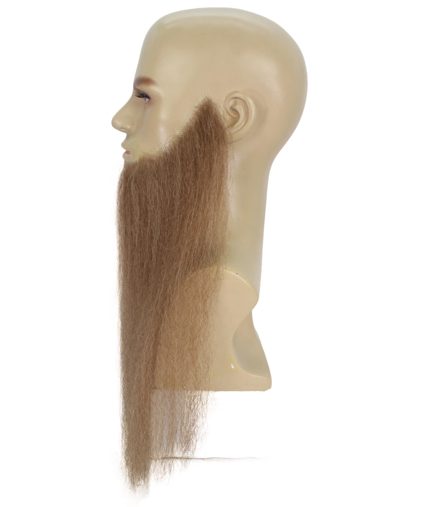 Men's Chin Curtain Style Long Beard Set | Brown Fancy