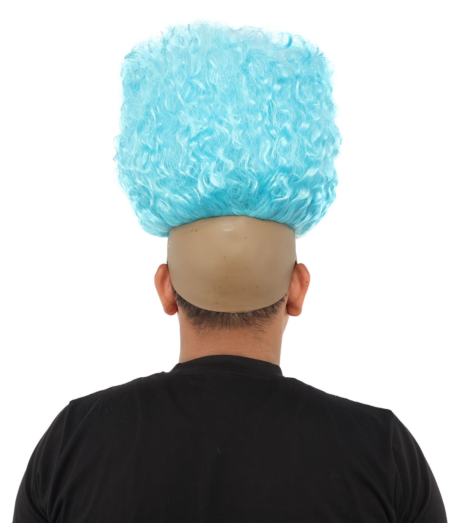 HPO Men’s Tall Afro Wig | Multicolor Options | Animated Scientist Style Hair | Funny Hairpiece with Bouncy Curls and Capless Cap | Retro Nerd Look for Parties, Shows & Halloween
