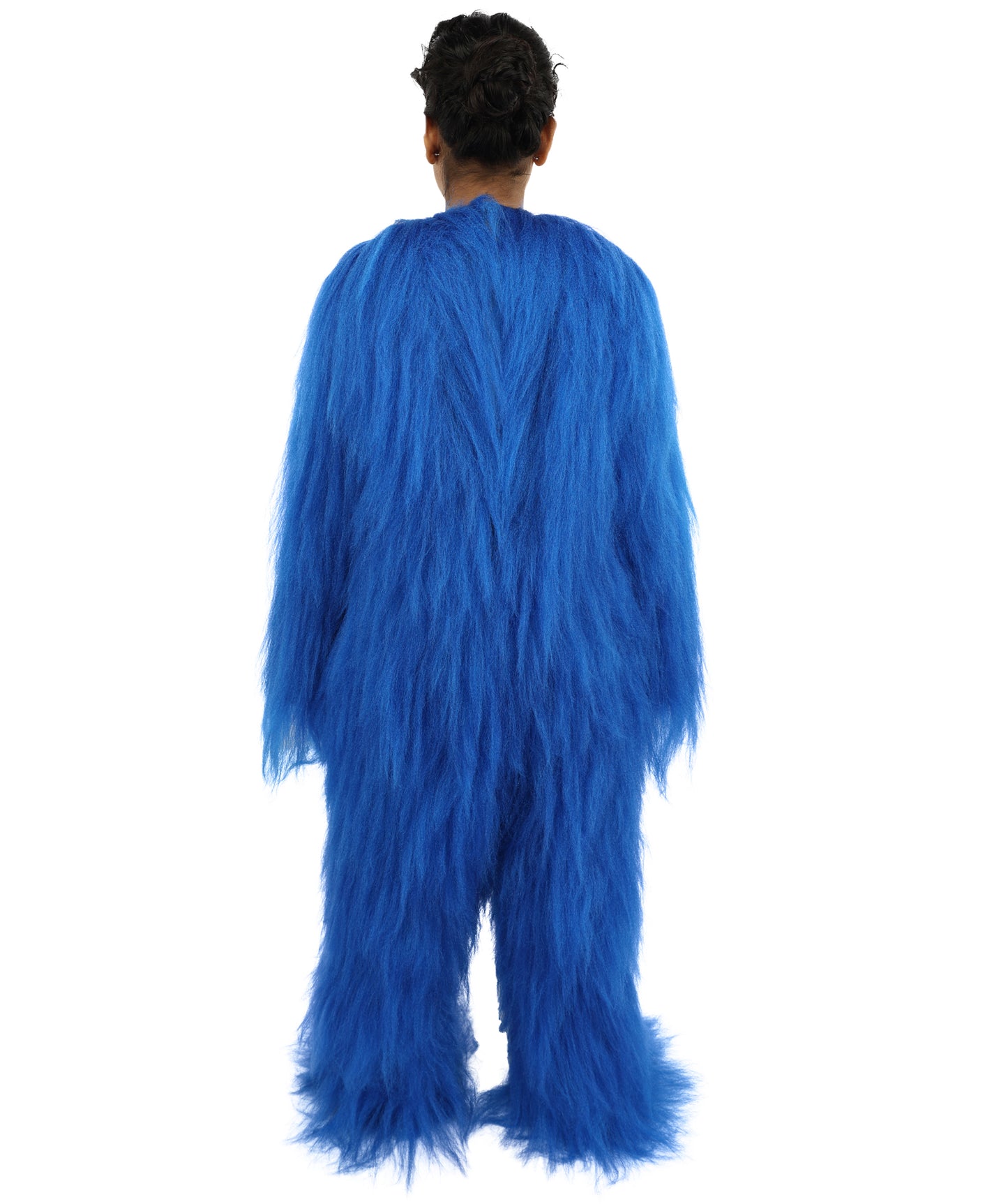 HPO Teen Extreme Hairy Person Costume Bundle & Mask Set - Full-Body Hair Suit Extra-Long Costume Wig for Halloween, Cosplay & Parties - Multiple Color Options