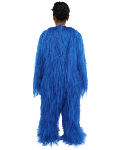 HPO Teen Extreme Hairy Person Costume Bundle & Mask Set - Full-Body Hair Suit Extra-Long Costume Wig for Halloween, Cosplay & Parties - Multiple Color Options