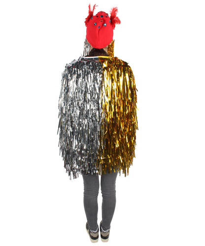 Adult Unisex DJ Tinsel Costume| Multiple Color Options