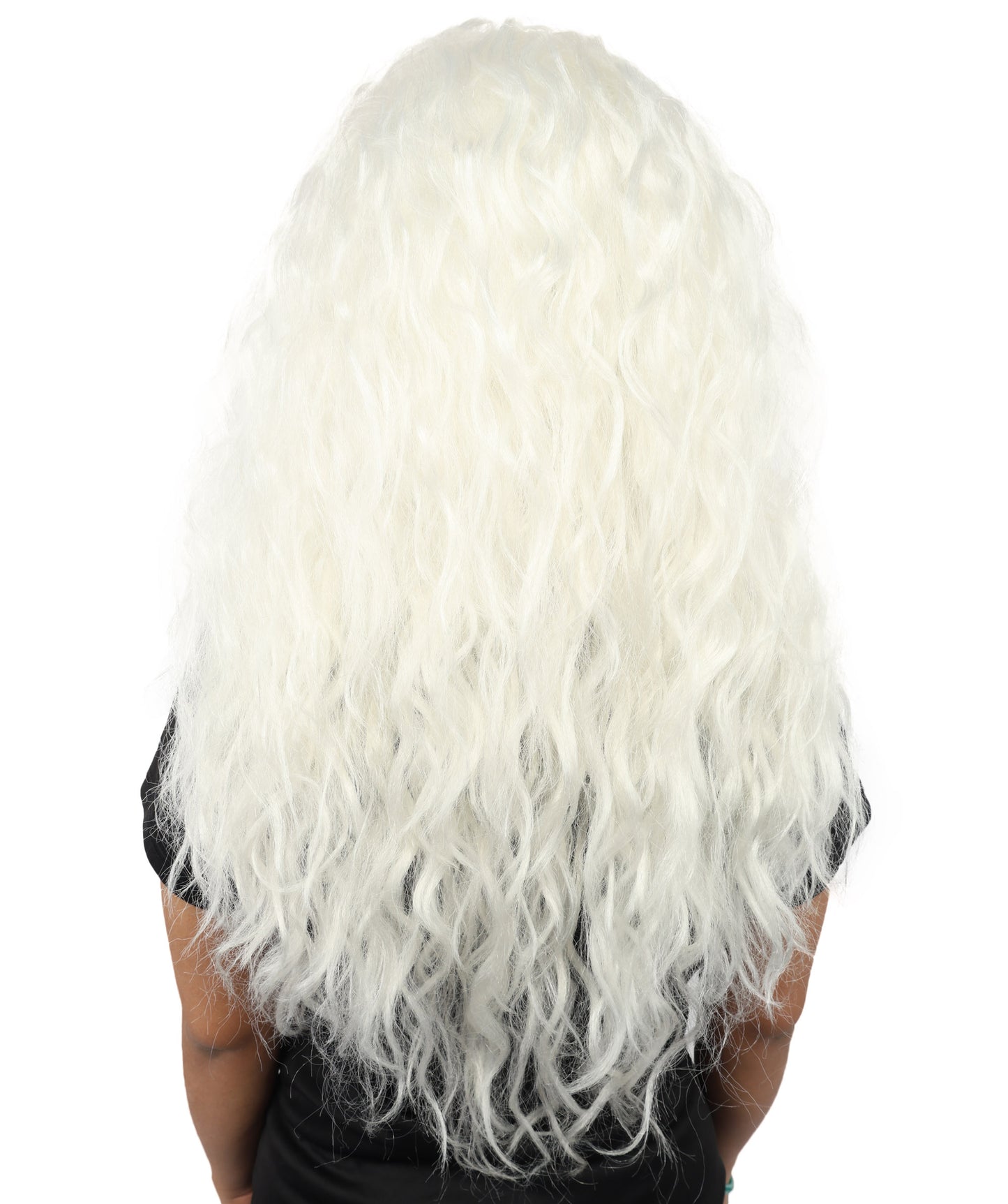 HPO Women’s Pink Long Wavy Wig | 25 Inch Long Hair with Capless Cap Design | Ideal for Playful at Halloween Cosplay, and Themed Parties