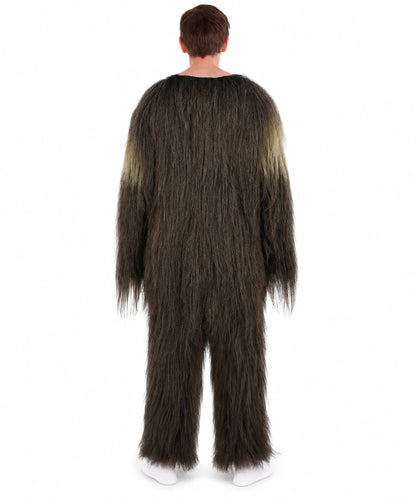 Long Hairy Elder Warrior Ape Military Leader Resistance Fighter Costume | Brown & Blonde Cosplay Costume