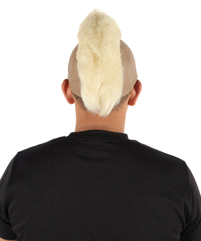HPO Men’s Tough Black Guy T Mohawk Wig| Perfect for Halloween| Flame-retardant Synthetic Fiber