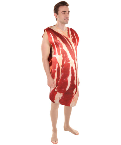 HPO Adult Unisex Food Friend Meat  and Bacon Breakfast multiple Costume | Suitable for Halloween | Flame-retardant Synthetic Fabric