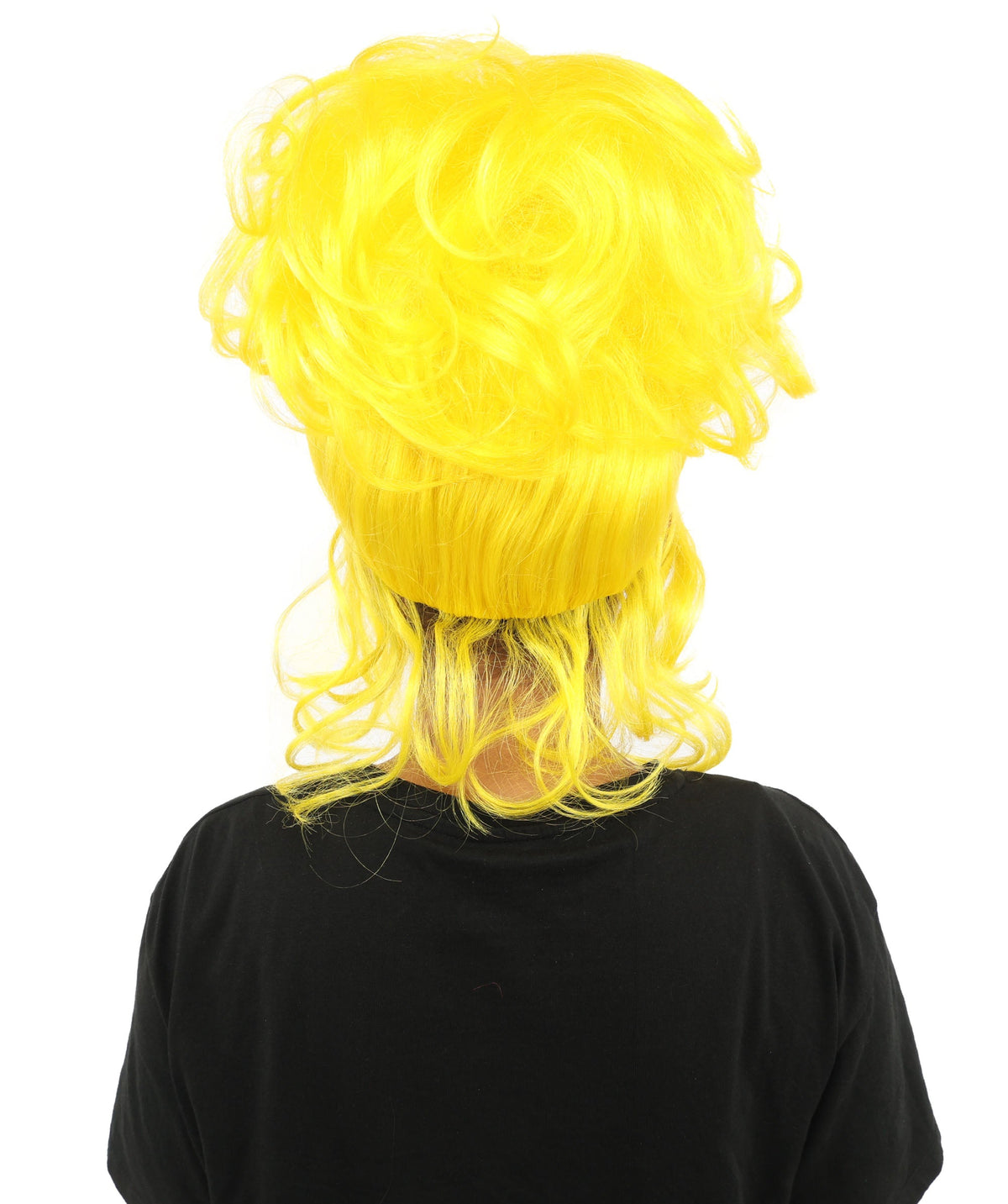HPO Adult Women's Elegant Updo Tendril Wig | Multiple Color Options | Pastel peach hue, create of synthetic fiber, high teased volume with face-framing strands, breathable capless cap | Party, Halloween, theater, drag, performance, costume events