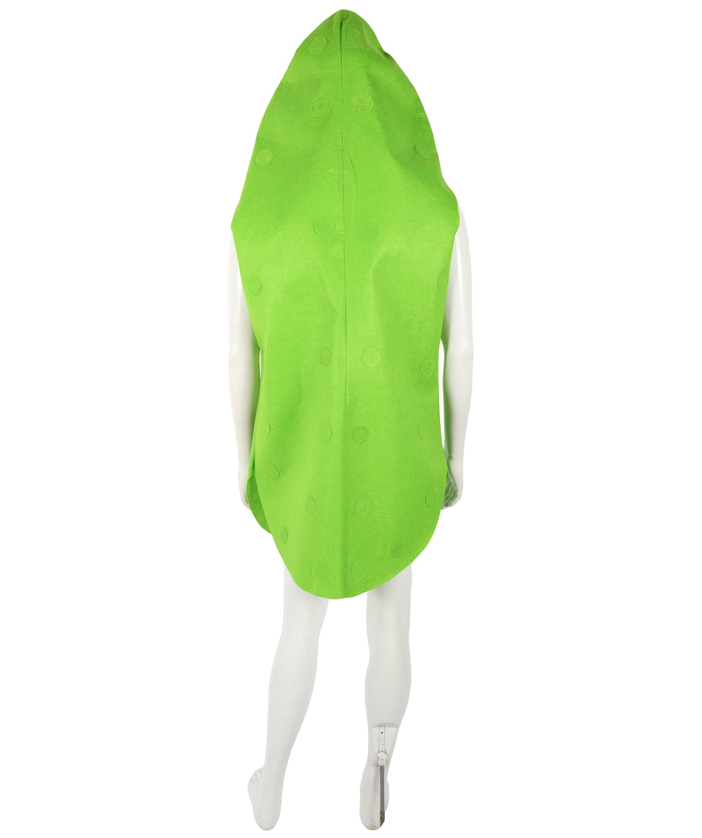 HPO Green Cucumber Jumpsuit Costume - Giant Vegetable Tunic, Fun and Quirky, Perfect for Parties, Vibrant Green