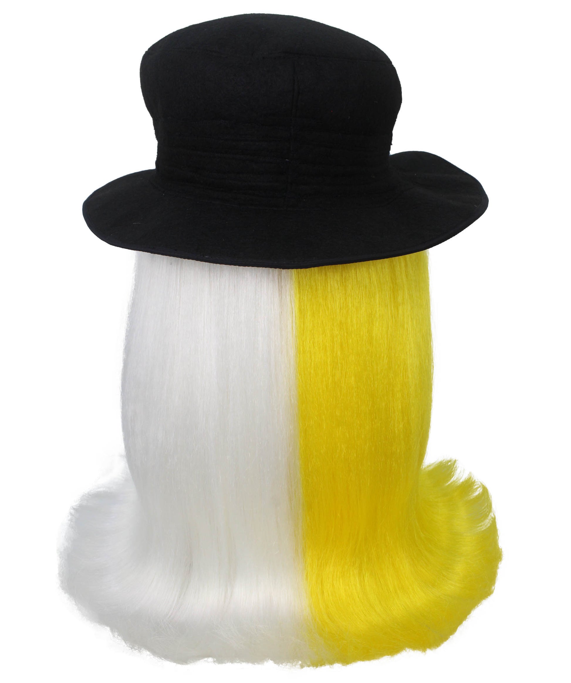 Yellow & White Straight Creature Wig