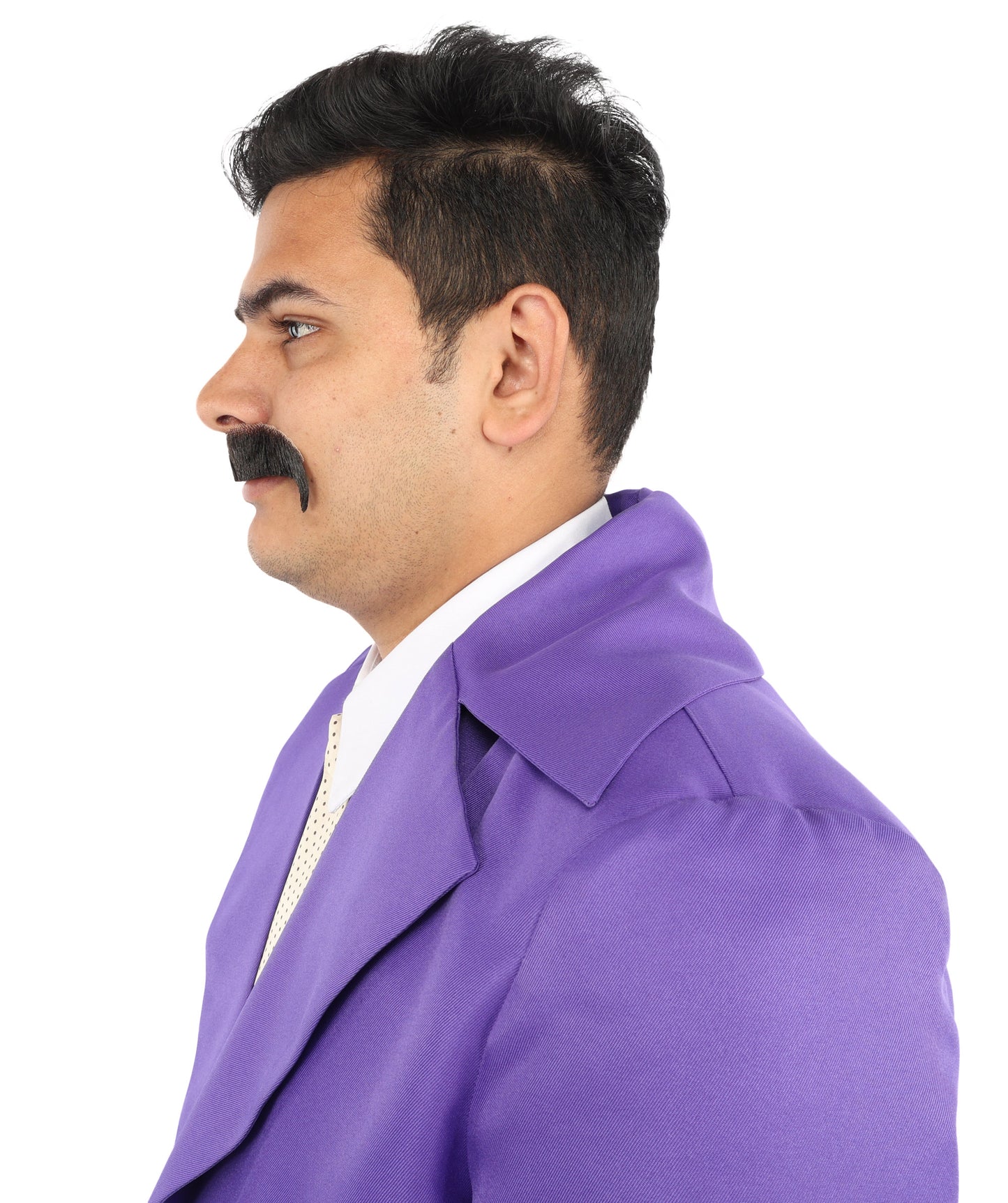 Men's Horseshoe Style Moustache Set | Black Famous Fancy Facial Hair